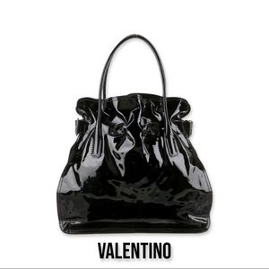 Valentino Garavani Patent Leather Tote Bag